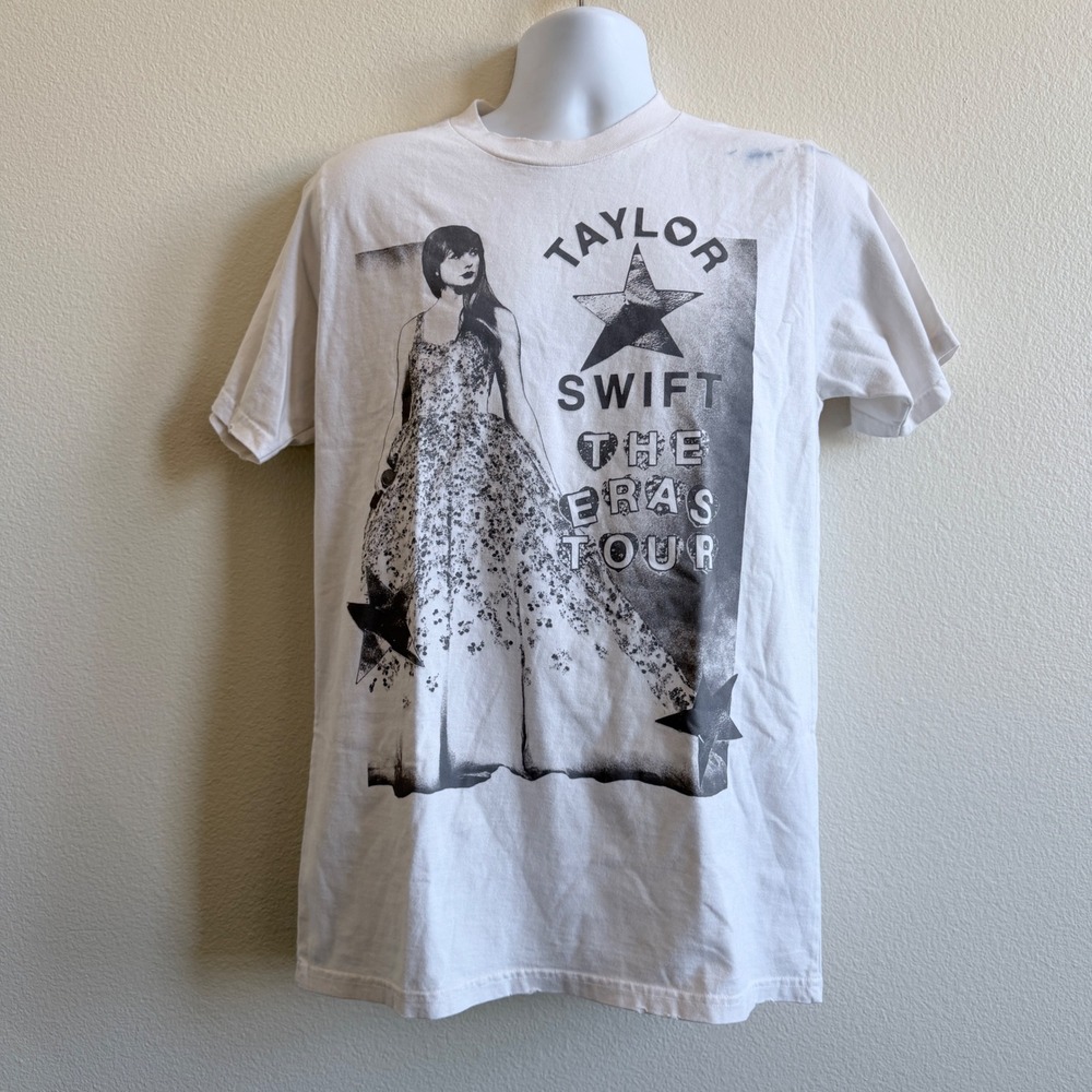 Taylor‎ Swift The Eras Tour Official Graphic T-Shirt White Small International